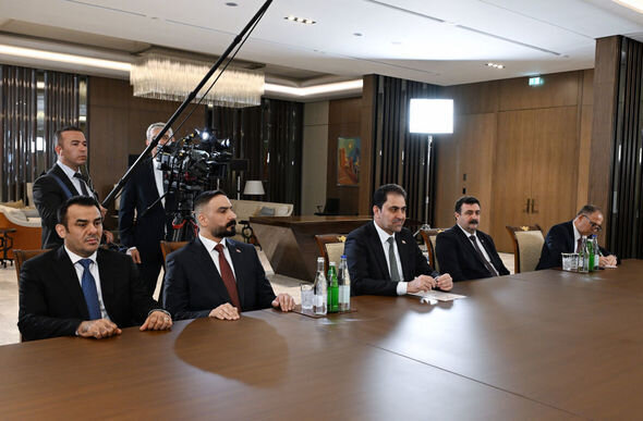 İlham Əliyev İraq Parlamentinin sədrini qəbul edib - FOTO
