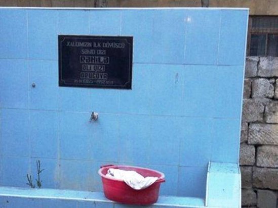 Bakıda xanım şəhidimizin ruhuna hörmətsizlik - FOTO