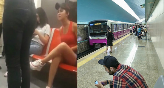 Bakı metrosunda qalmaqala səbəb olan şortikli qızdan yeni xəbər - Polis işə qarışdı