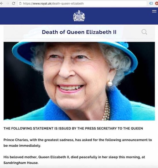Dünya şokda: kraliça II Yelizavetanı "öldürdülər" - FOTO