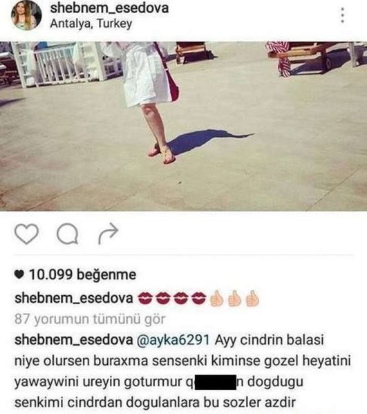 Şəbnəm Tovuzlu izləyicisini təhqir etdi - FOTO