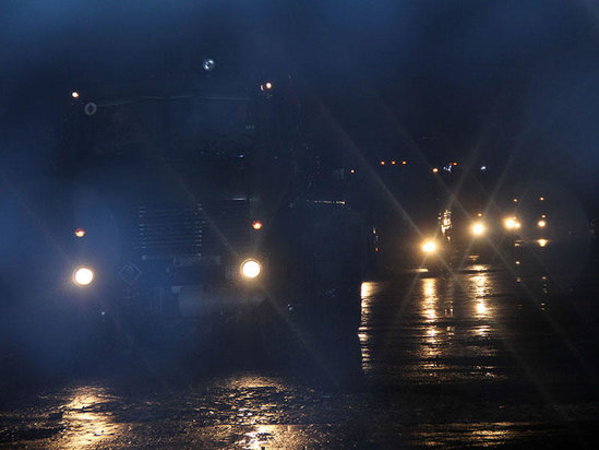 Hərbi texnika gecə vaxtı döyüş bölgəsinə aparıldı - FOTO-VİDEO