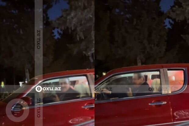 Cavanşir Məmmədov retro avtomobili ilə qaydaları kobud şəkildə pozdu - VİDEO