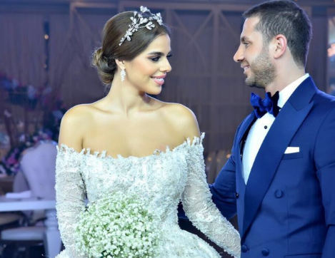 Ölkə bu toydan danışır: İş adamı beyrutlu qızla evləndi - FOTO