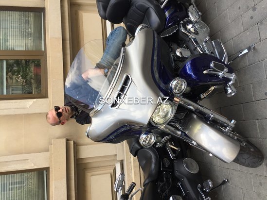 Bu da Vahid Mustafayevin məşhur motosikleti - Fotolar
