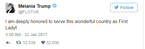 Melani Tramp dünyaya ilk mesajını çatdırdı - Foto