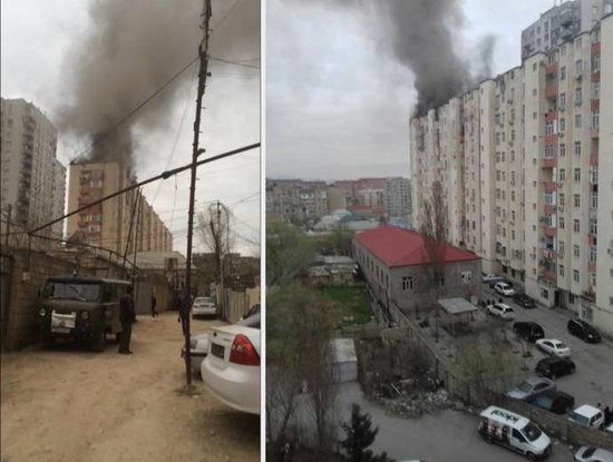 Bakıda güclü yanğın - FOTOLAR