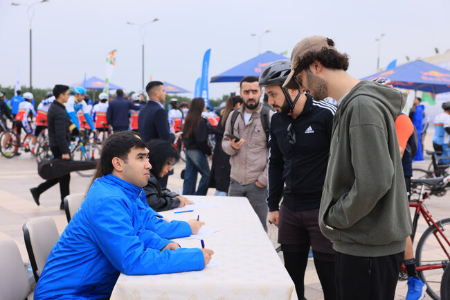 9 Noyabr – Dövlət Bayrağı Günü münasibətilə veloyürüş keçirilib - FOTO