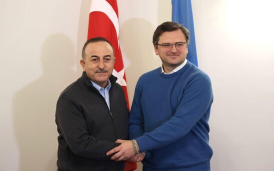 Mövlud Çavuşoğlu Ukraynanın xarici işlər naziri ilə danışıb