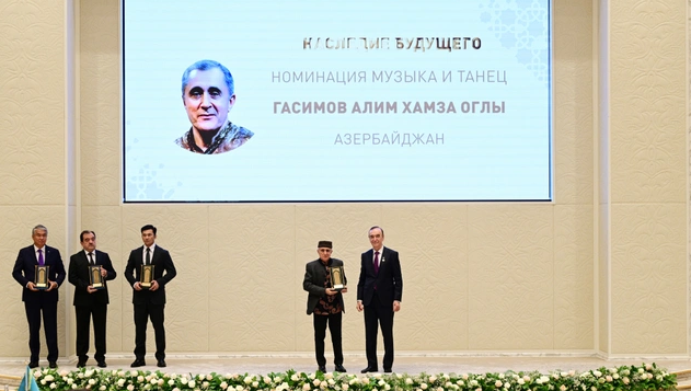 Prezident İlham Əliyev Daşkənddə "Gələcəyin İrsi" Beynəlxalq Mükafatının təqdimat mərasimində iştirak edib