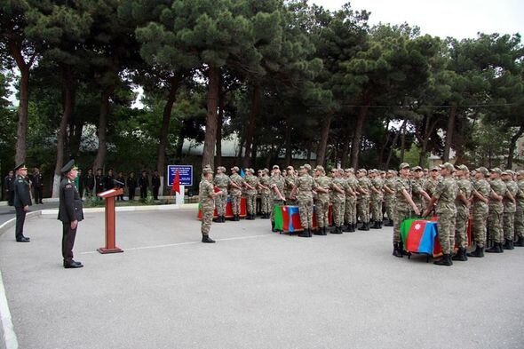 Hərbi təhsil müəssisələrində andiçmə mərasimləri keçirilib - FOTO