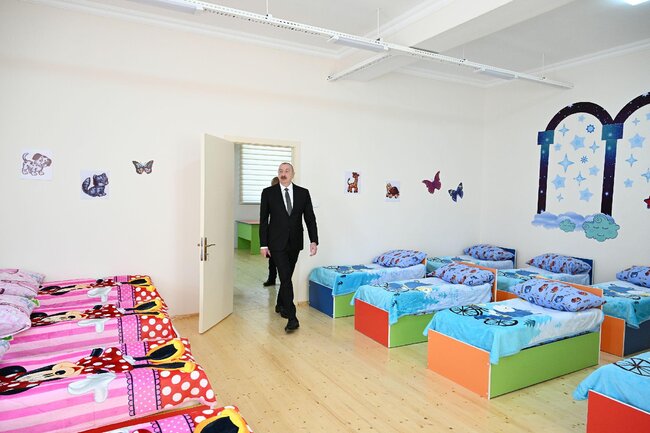 Ağdamın Kəngərli kəndində körpələr evi-uşaq bağçasının açılışı olub