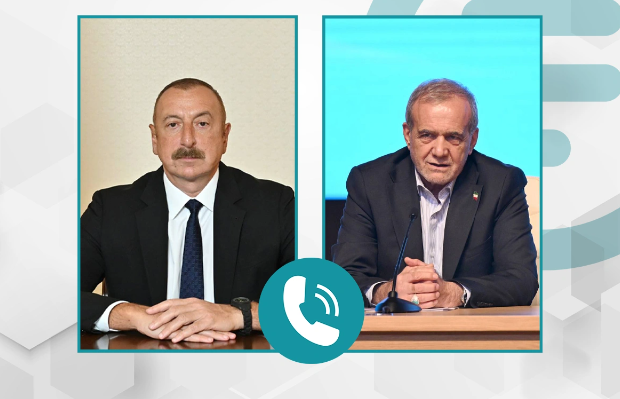 Prezident İlham Əliyev Məsud Pezeşkiana zəng edib