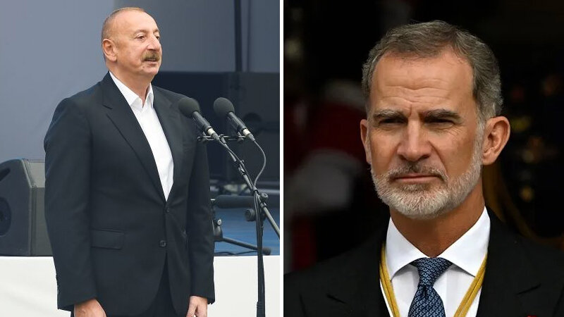 İlham Əliyev Dünya Kubokunu qazanan İspaniyanın kralını təbrik etdi