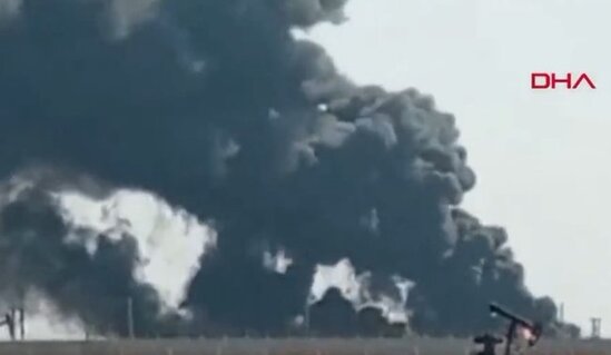 Suriyada neft quyusunda DƏHŞƏTLİ YANĞIN – FOTO-VİDEO