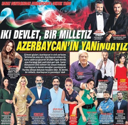 Türkiyəli məşhurlardan Azərbaycana DƏSTƏK: "Qardaşımıza toxunan hesabını verəcək"