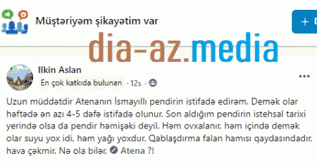 "Atena"müştərisini az qala zəhərləyəcəkdi..