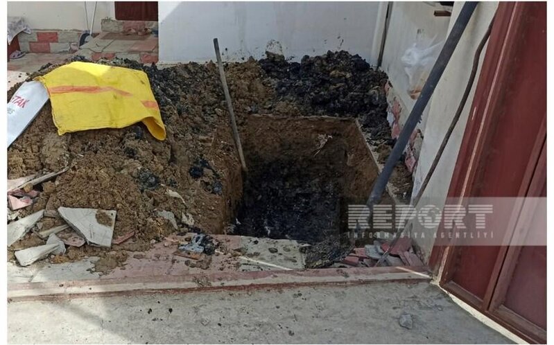 Qadını boğub basdırdı - Azərbaycanda QANDONDURAN CİNAYƏT - FOTOLAR