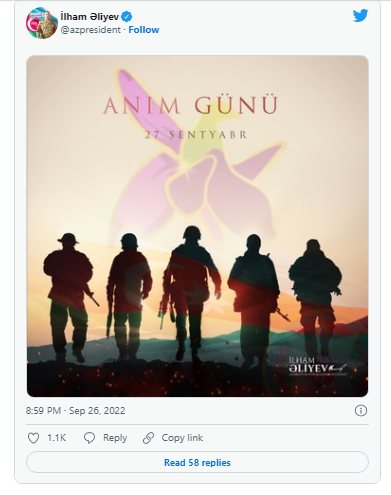 İlham Əliyev Anım Günü ilə bağlı paylaşım edib - FOTO