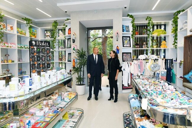 Prezidentlə ailəsi zooparkın açılışında - FOTOLAR