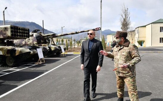 Müdafiə Nazirliyinin Suqovuşanda "N" saylı hərbi hissəsinin açılışı olub
