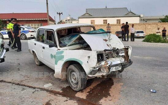 Kürdəmirdə yol qəzası baş verib, xəsarət alanlar var