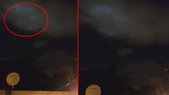 Gecə saatlarında qəribə hadisə: Bir neçə rayondan göründü - VİDEO