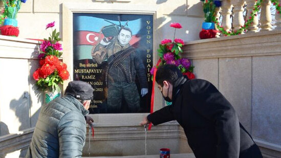 Ağstafada Vətən müharibəsi şəhidinin xatirə bulağının açılışı oldu (FOTOLAR)