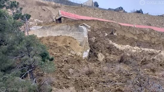 Badamdardakı sürüşmənin səbəbləri açıqlandı - FOTO/VİDEO
