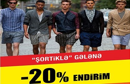 "Şortik" geyinənlərə 20% endirim – Azərbaycanda
