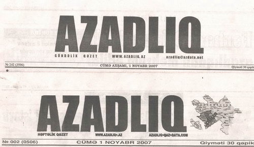 "Azadlıq" qəzeti 10 günə bağlana bilər