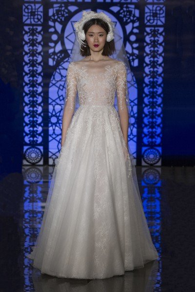 Yarıçılpaq gəlinlik modelləri - FOTOLAR