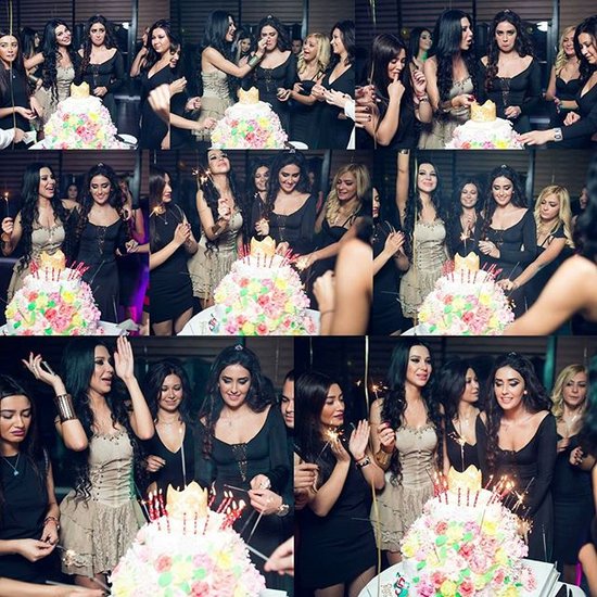 Azərbaycanlı aktrisanı "brilyant atəşi"nə tutdular - FOTOLAR