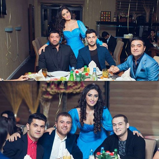 Azərbaycanlı aktrisanı "brilyant atəşi"nə tutdular - FOTOLAR