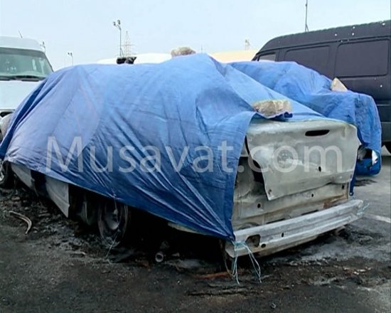 "Ştrafnoy"da yandırılan maşınların FOTOLARI