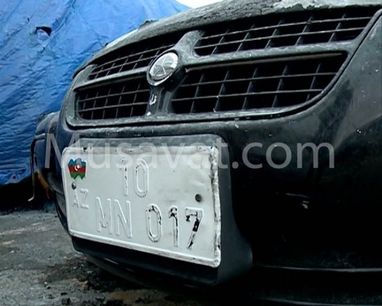 "Ştrafnoy"da yandırılan maşınların FOTOLARI