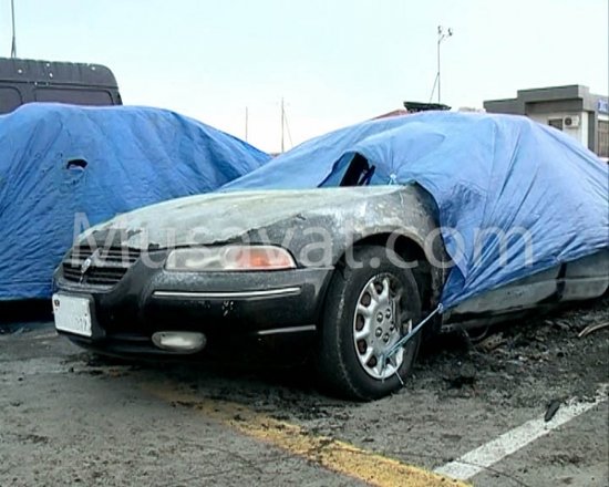 "Ştrafnoy"da yandırılan maşınların FOTOLARI