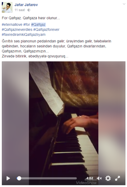 Qafqaz Universitetinin tələbələri ürək dağladı: " Alnıaçıq aramızdan getdin..."