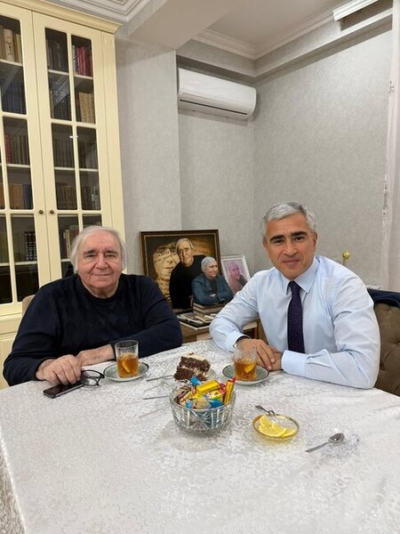 Anar Ələkbərov Ramiz Rövşəni evində ziyarət etdi - Foto