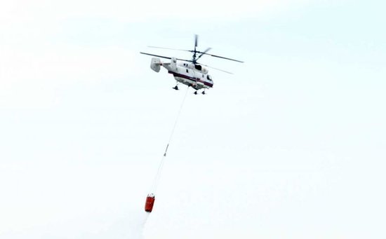 Bataqlıqda YANĞIN OLDU - Helikopter cəlb olundu