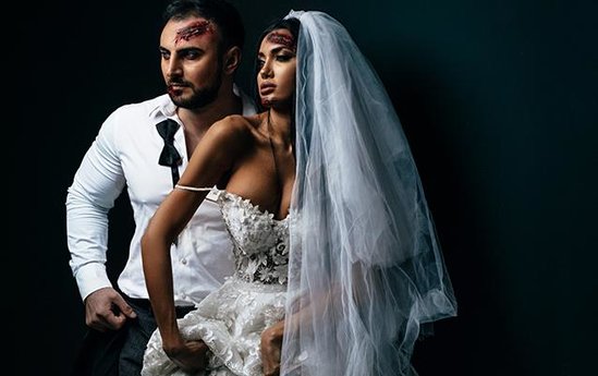 Qorxulu bəy və gəlin - Fotolar