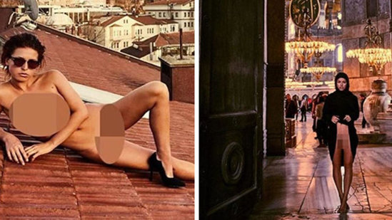 İstanbulda lüt şəkillər çəkdirən manken: "Tanrının yaratdığı..."