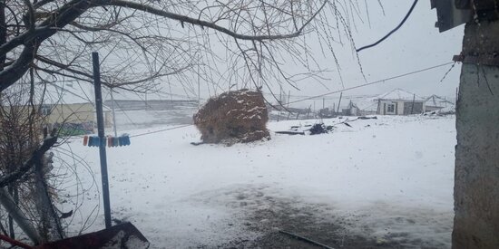 Xınalığa qar yağır - Fotolar