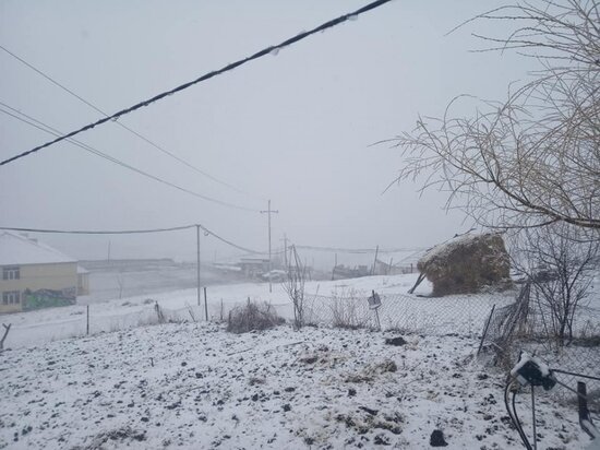 Xınalığa qar yağır - Fotolar