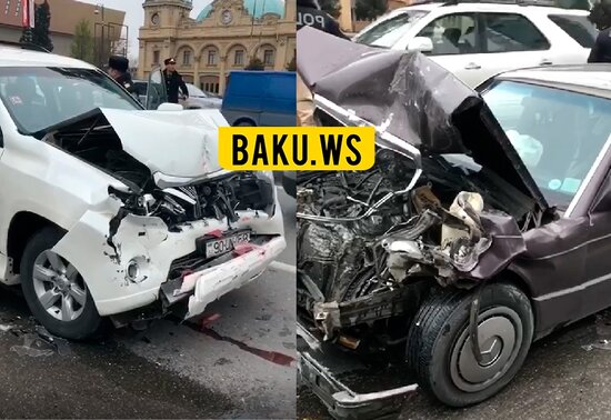 Bakının ən böyük prospektində zəncirvari qəza – VİDEO