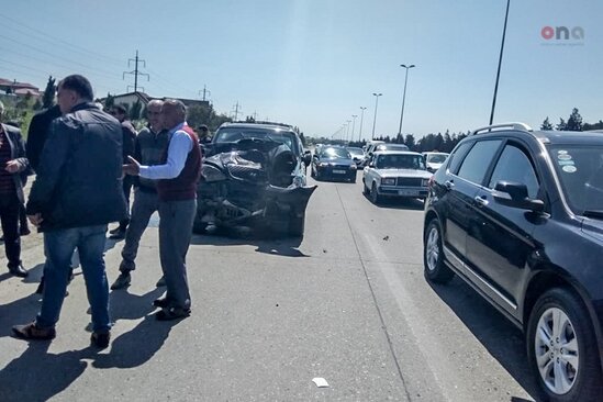 Sərnişin avtobusu qəzaya uğradı - XƏSARƏT ALANLAR VAR