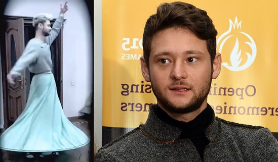 Hər kəs müğənni Eldarın ətək geyinib rəqs etdiyi bu VİDEOdan danışır