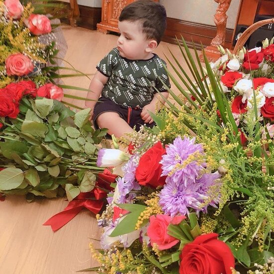 Nəzakət Teymurovanın 1 yaşlı nəvəsi - Fotolar