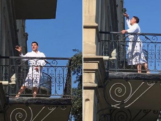 Rusiyanın Xalq artisti Bakıda hamam xalatında görüntüləndi - FOTO