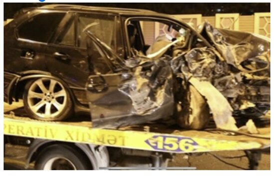 Kamran Ağayev qəzaya düşdü - Fotolar